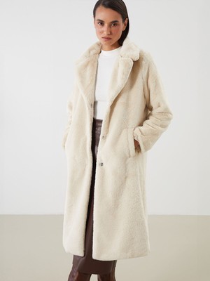 Lc Waikiki Yeni Sezon Ceket Yaka Kadın Kürk Kaban