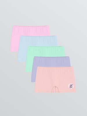 Lc Waikiki Yeni Sezon Baskılı Kız Çocuk Boxer 5'li