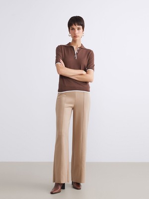 Lc Waikiki Yeni Sezon Beli Lastikli Geniş Paça Kadın Pantolon