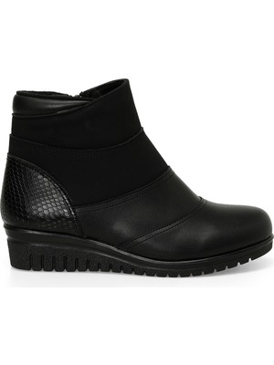 Polaris 166675.SZ4PR Siyah Kadın Dolgu Topuk Bot