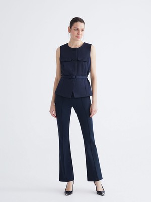 Lc Waikiki Yeni Sezon Ekstra Dar Fit Ispanyol Paça Kadın Pantolon