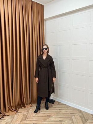 Eskişehir Mağazacılık 5508 Stilife Geniş Yakalı Kaban