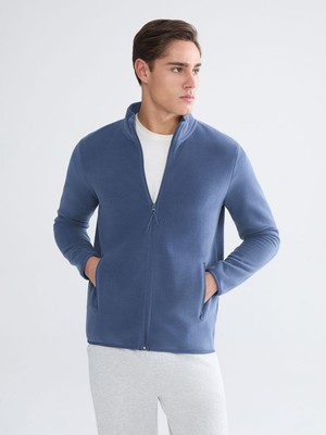 Lc Waikiki Yeni Sezon Dik Yaka Uzun Kollu Polar Erkek Fermuarlı Sweatshirt
