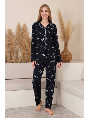 Enisena Kadın %100 Pamuk Milan Soft Kumaş Pijama Takımı 12423