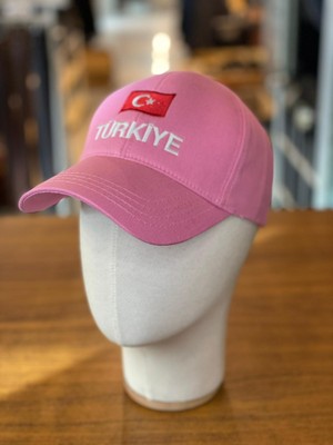 Hamze Türkiye Bayrak Nakışlı Unisex Pamuklu Cap Şapka
