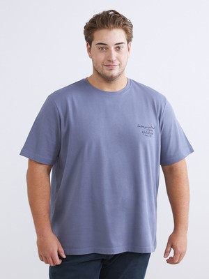 Lc Waikiki Yeni Sezon Büyük Beden Baskılı Penye Erkek Tişört