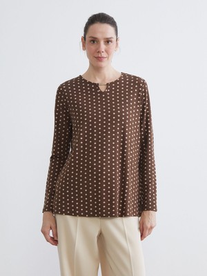 Lc Waikiki Yeni Sezon Bisiklet Yaka Puantiyeli Bluz