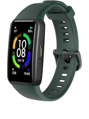Furenfa Huawei Band 6 ve Honor Band 6 Uyumlu Soft (Yüksek Kalite) Silikon Kordon Kayış