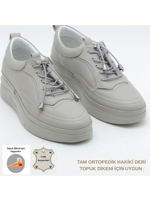 Cozi Company Kadın Hakiki Deri Topuk Dikenine Uygun Rahat Yürüyüş Ayakkabısı