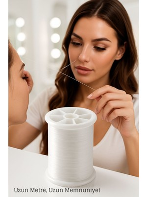 Transformacion Profesyonel Kuaför Kaş Bıyık Alma Ipi – Ekstra Sağlam 500 Metre Beyaz 722358