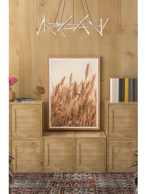 KutuTR Ahşap Çerçeveli Mdf Tek Tablo Tarla ve Hasat Serisi (Kendi Tablo Setinizi Oluşturacağınız Liste) 23 x 32 Çerçeveli 1041