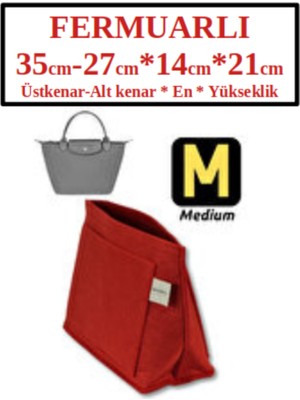 TrendOrganizer Çanta İçi Organizer ZipTerra Medium – Fermuarlı Güvenli Taşıma