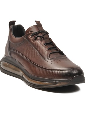 Ayk's Kahve Hakiki Deri Airbagsole Taban Erkek Sneaker 152-22053 M