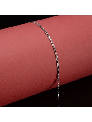 Silvalli 60 Mikron Rodyum Barlı Gümüş Bileklik