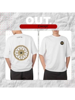 Sarı Bbs 1970 Baskılı T-Shirt (Rim Series)