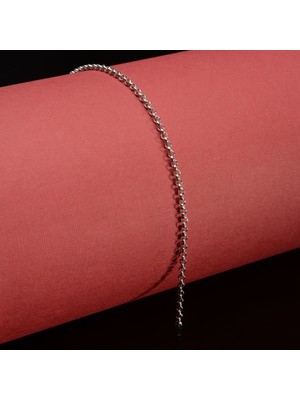 Silvalli 60 Mikron Rodyum Doç Gümüş Bileklik