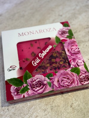 MONAROZA  4'lü Gül Yapraklı Sabun