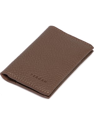 Tergan Bej Hakiki Deri Unisex Kredi Kartlık - S1KK00000266-B67