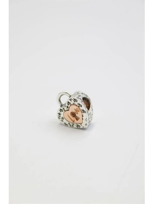 Venüs Shopping Pn Bileklik Kalp Charm - Gümüş