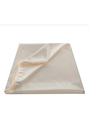 Devigo Hazır Saten Güneşlik Perde Krem ve Beyaz Renk Seçenekli 3 Farklı Ölçüde