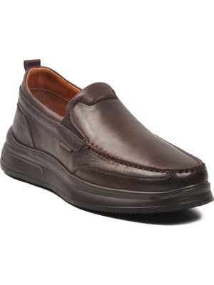 Ayk's Kahve Hakiki Deri  Anatomik Taban Erkek Günlük Ayakkabı 252073 M