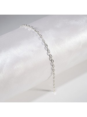 Silvalli 60 Mikron Dik Barlı Gümüş Bileklik