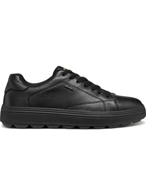 Geox Erkek Siyah U Spherıca Ecub-1.1 B Abx Bağcıklı Deri Sneaker U56LUC00046C9999