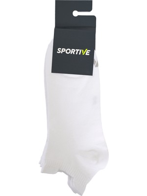 Sportive Spt Unisex Beyaz Ikili Antrenman Çorabı 25YUC004-BYZ