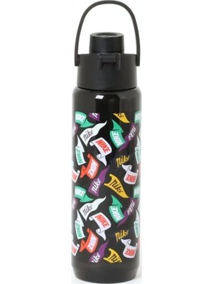 Nike Tr Renew Recharge Chug Bottle 24 Oz Unisex Siyah Matara Suluk N.100.7637.047.24