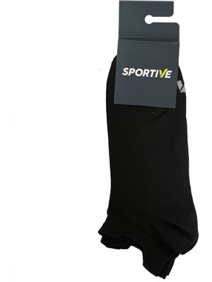 Sportive Spt Unisex Siyah Ikili Antrenman Çorabı 25YUC004-SYH