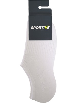 Sportive Spt Unisex Beyaz Ikili Sneaker Çorabı 25YUC007-BYZ