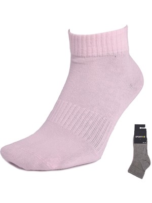 Sportive 2'li Unisex Gri Soket Çorap 25YEC008-GRIPMB