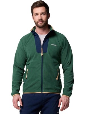Columbia Sequoia Grove Full-Zip Fleece Erkek Yeşil Polar AM0596-375 XL Konforlu Outdoor Giyim