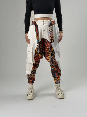 Cocopelli Kadın Garni Tasarım Etnik Desenli Spor Şalvar Pantolon COC2565