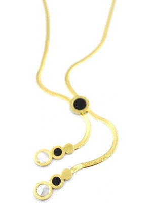 Venüs Shopping Italyan Zincir Kolye - Altın