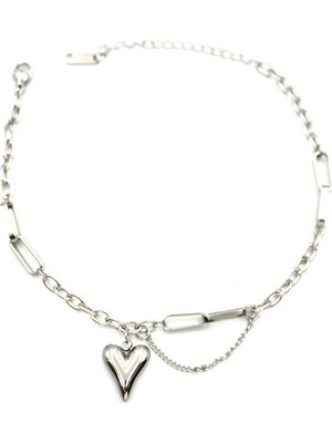 Venüs Shopping Kalp Halhal - Gümüş