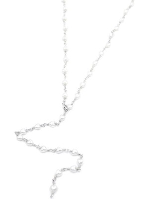 Venüs Shopping Kalp Incili Y Kolye - Gümüş