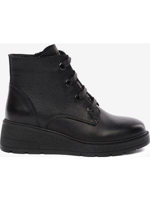 Greyder Kadın Siyah Hakiki Deri Comfort Bot 5K2FB35120