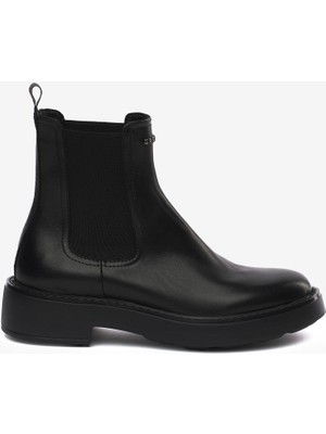 Greyder Kadın Siyah Hakiki Deri Chelsea Bot 5K2OB35302