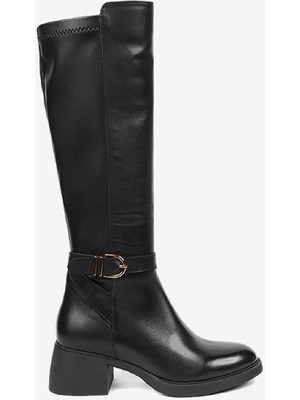 Greyder Kadın Siyah Hakiki Deri Çizme 5K2UC59159