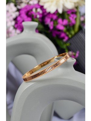 Kado Kuyumculuk 15 gr (Gram) 22 Ayar Aynalı Sazan Ray Desen Bilezik