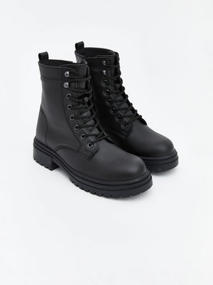 Lc Waikiki Yeni Sezon Deri Görünümlü Kadın Bot