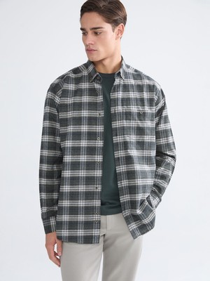 Lc Waikiki Yeni Sezon Regular Fit Uzun Kollu Ekose Gabardin Erkek Gömlek