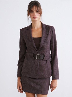 Lc Waikiki Yeni Sezon Beli Kemerli Kadın Blazer Ceket