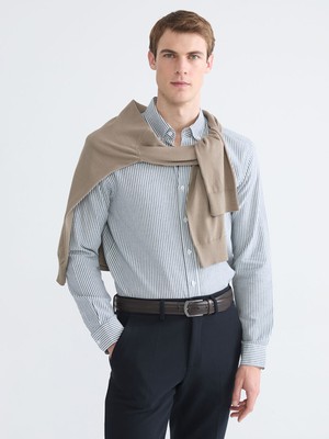 Lc Waikiki Yeni Sezon Regular Fit Uzun Kollu Çizgili Erkek Gömlek