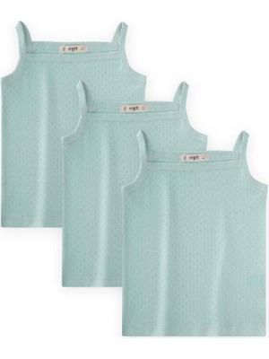 Cigit Üçlü İp Askılı Klimalı Atlet 2-9 Yaş Mint Yeşil