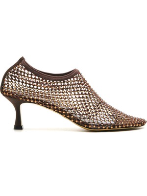 Sofia Baldi Woven Kahve Tekstil Kadın Stiletto & Abiye