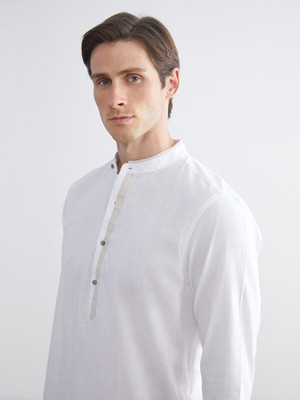 Lc Waikiki Yeni Sezon Slim Fit Hakim Yaka Uzun Kollu Poplin Erkek Gömlek