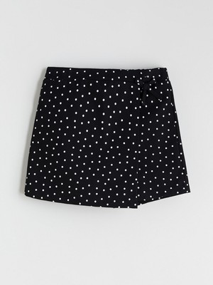 Lc Waikiki Yeni Sezon Beli Lastikli Puantiyeli Kız Çocuk Şort Etek