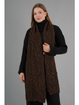 Alexander Gardi Alexandergardı Örgü Detaylı Uzun Triko ATKI(E24-ATKI-KDN)